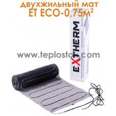 Тепла підлога Extherm ET ECO 075-180 0,75м.кв 135W двохжильний мат