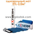 Тепла підлога Extherm ETL 300-200 3,0м.кв 600W одножильний мат