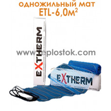 Тепла підлога Extherm ETL 600-200 6,0м.кв 1200W одножильний мат