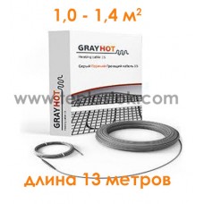 Тепла підлога GrayHot-15 186Вт двожильный кабель
