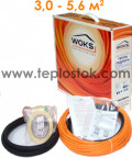Теплый пол WOKS-10 450Вт тонкий двухжильный кабель