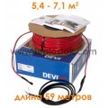 Тепла підлога DEVIflex T18 (DTIP-18) 1075Вт двожильний кабель