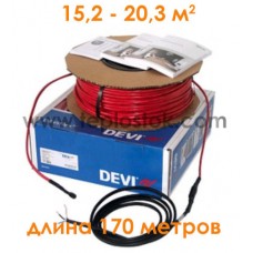 Тепла підлога DEVIflex T18 (DTIP-18) 3050Вт двожильний кабель
