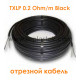 Одножильный отрезной кабель для снеготаяния Nexans TXLP 0.2 Ohm/m Black