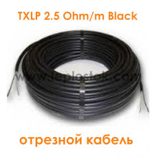 Одножильний відрізний кабель для сніготанення Nexans TXLP 2.5 Ohm/m Black